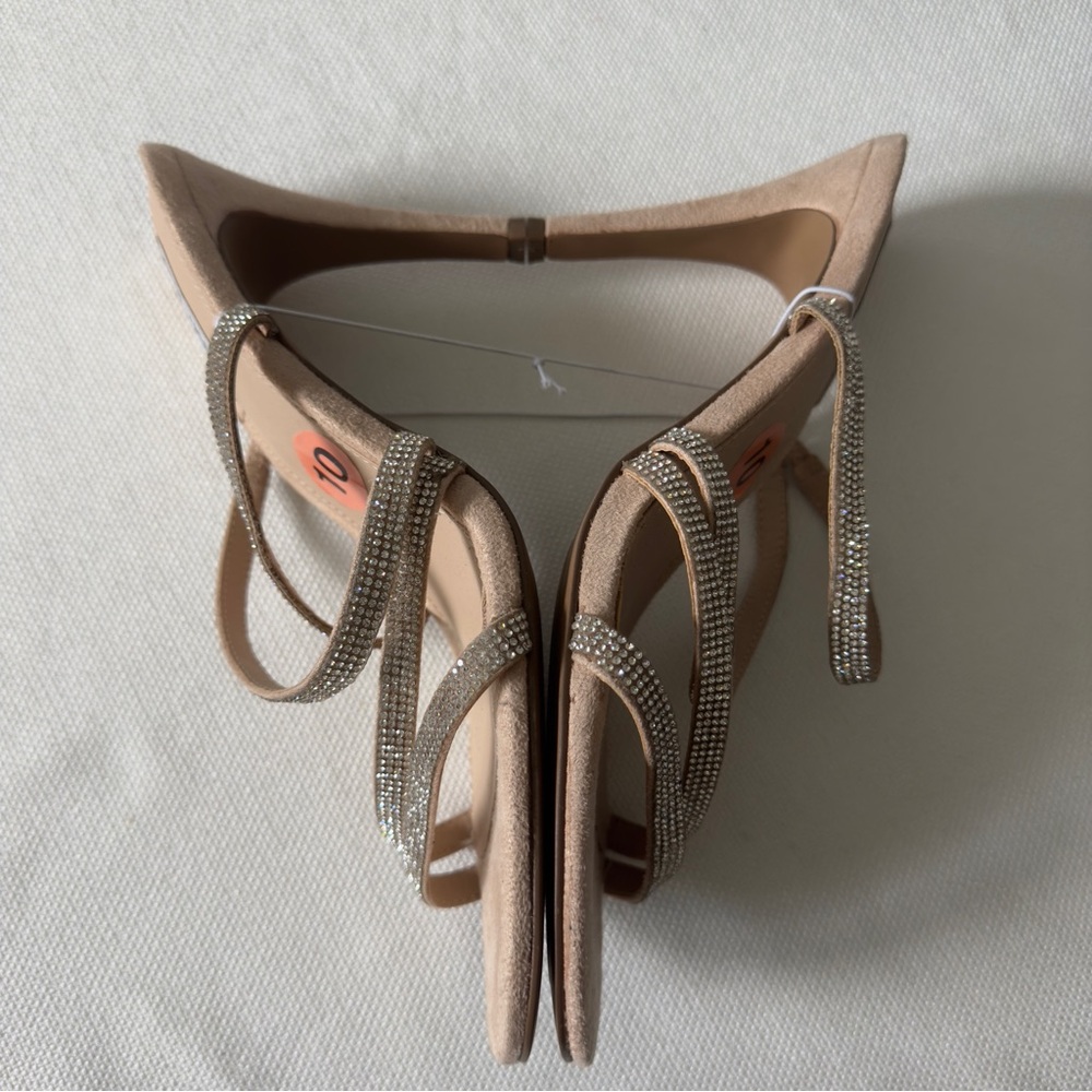 Steve Madden NWT Frankee Rhinestone Stiletto Heels 10 - Picture 9 of 13